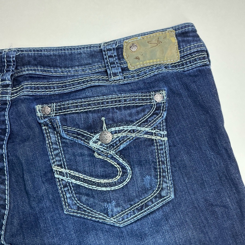 Silver Jeans SUKI Surplus Bootcut Dark Wash Denim Blue Jeans Women's Sz 18/L 32‎ - Picture 16 of 16